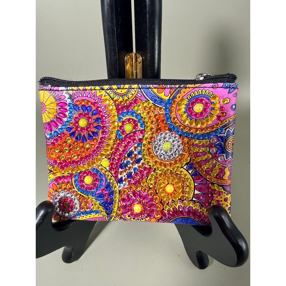 Diamond Art Clutch purse/pouch featuring a vibrant colors